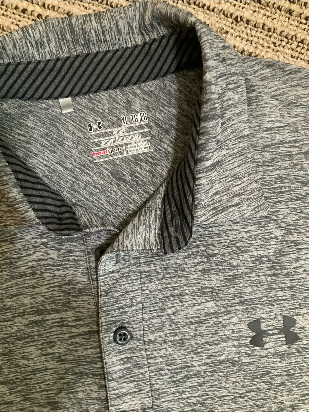 Under Armour Men’s Grey Heather Performance Polo